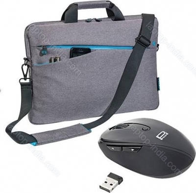 Pedea Fashion 17.3" Notebook case + mouse grey