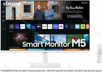 Samsung Smart monitor M5 M50B white, 32"