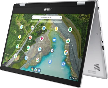 ASUS Chromebook CX1 Flip CX1500FKA-E80046, Transparent Silver, Celeron N4500, 8GB RAM, 128GB Flash