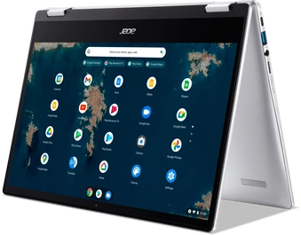 Acer Chromebook Spin 314 CP314-1HN-C07F, Sparkly Silver, Celeron N5100, 8GB RAM, 128GB Flash