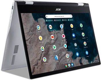 Acer Chromebook Spin 513 CP513-1H-S53J, Silver, Snapdragon 7c, 4GB RAM, 64GB Flash