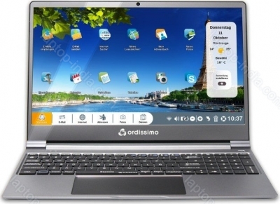 Ordissimo Laptop 15" Sarah grau, Celeron N4000, 4GB RAM, 128GB SSD