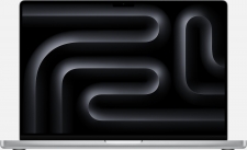Apple MacBook Pro 16.2" silber, M3 Pro - 12 Core CPU / 18 Core GPU, 36GB RAM, 512GB SSD