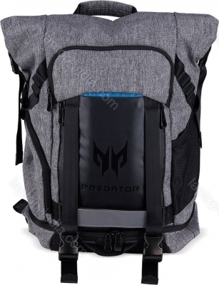 Acer Predator Gaming Rolltop Backpack, grey/blue