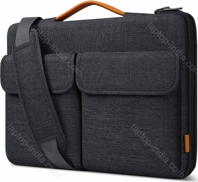 Inateck 13" EdgeKeeper 360° protective Laptop shoulder bag, black grey