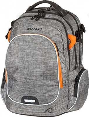 Schneiders Campus Wizzard 15.6" notebook backpack grey/orange