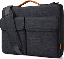 Inateck 13" EdgeKeeper 360° protective Laptop shoulder bag, black grey