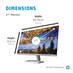 HP M27f, 1 Jahr Garantie, 27"