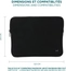 Mobilis Skin 12.5-14" Memory Foam notebook cover, black/grey