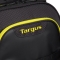 Targus Work + Play Fitness 15.6" Laptop Backpack, black/yellow